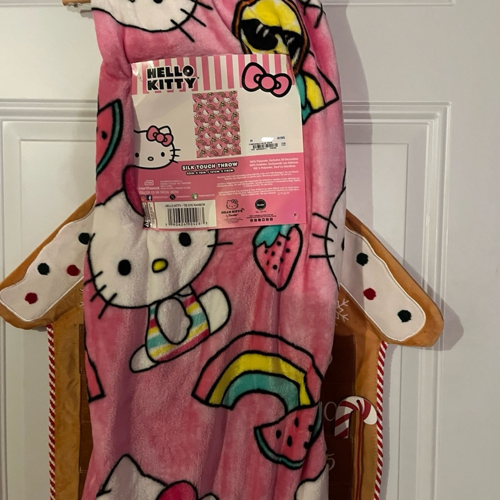 Hello Kitty Pink Silk Touch Throw